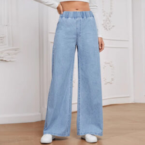 Pantaloni Bootcut Effetto Jeans 3D