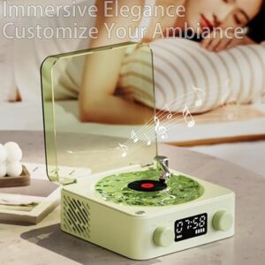 Cassa Bluetooth Vintage Giradischi con Luce Atmosfera