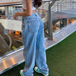 Jeans da donna a vita bassa in denim